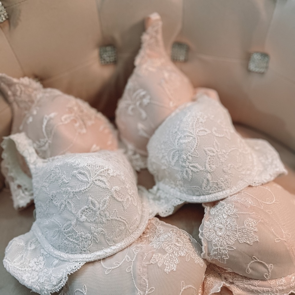 Pink Lacey Bra Set